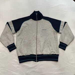 MAC GREGOR Vintage 80’s  Men’s Mock Neck Zip Up Fleece Jacket, Size Medium.